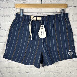 prAna NEW Prana Indio Heritage Swim Boardshort Small  Swimwear Stormy Night